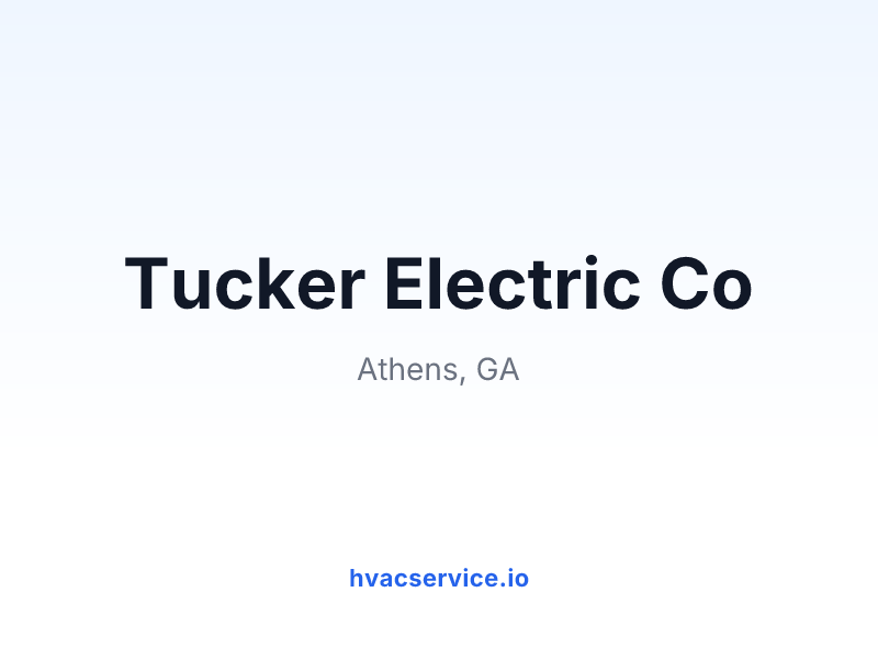 Tucker Electric Co