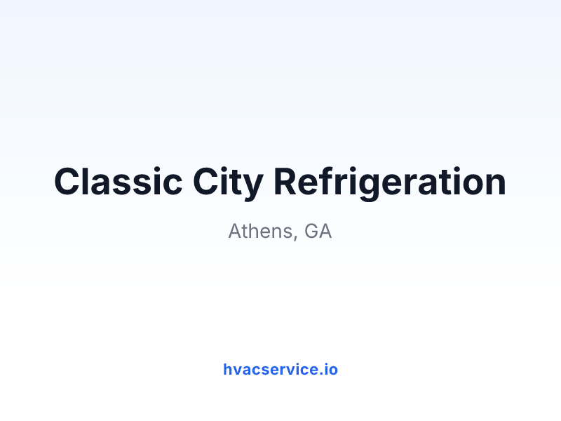 Classic City Refrigeration