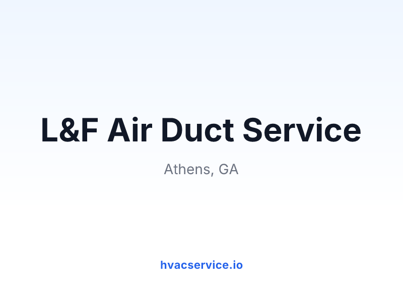 L&F Air Duct Service