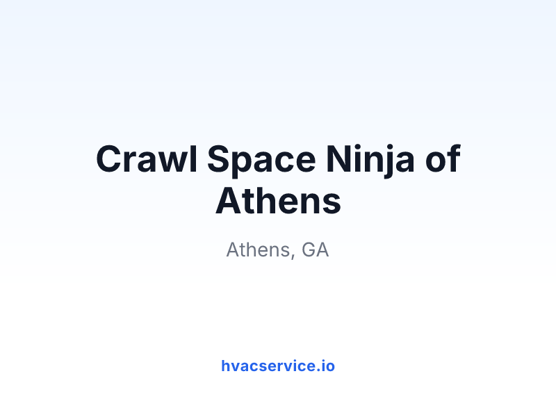 Crawl Space Ninja of Athens
