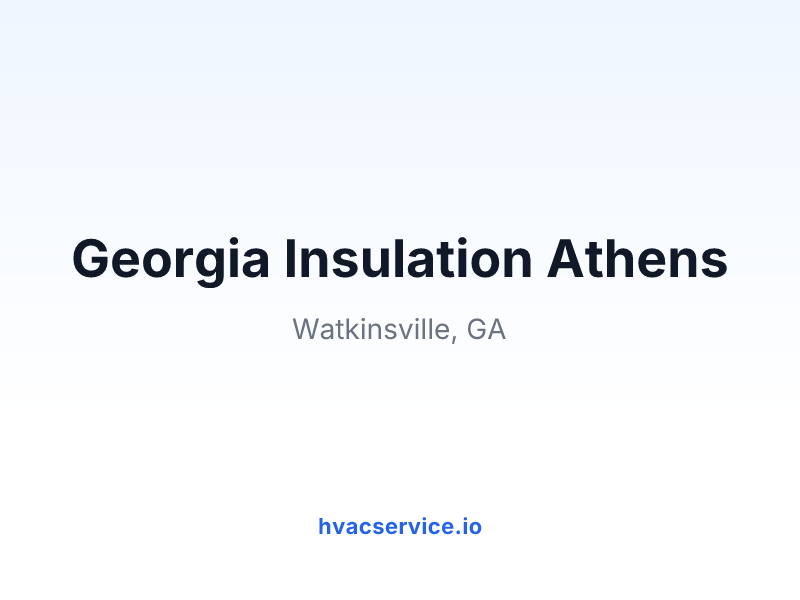 Georgia Insulation Athens