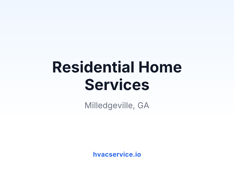 Residential Home Services