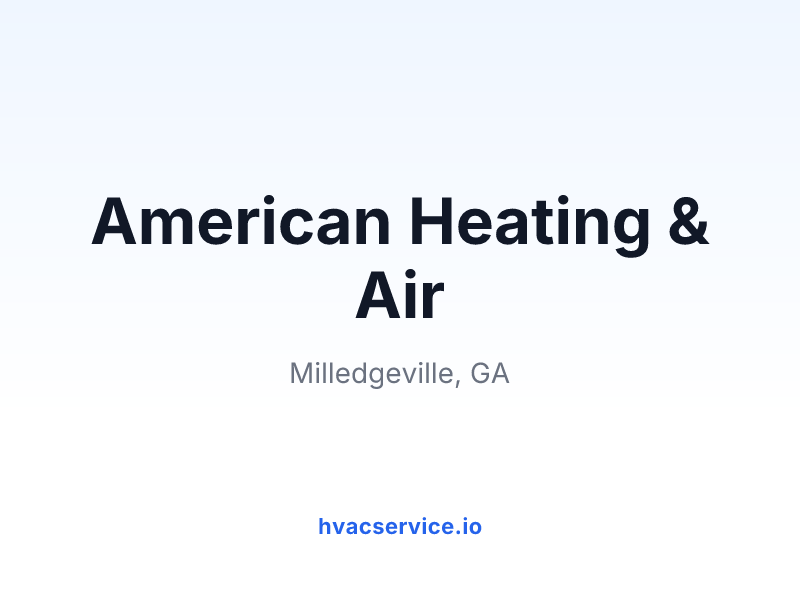 American Heating & Air