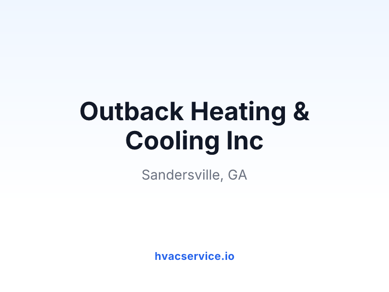 Outback Heating & Cooling Inc