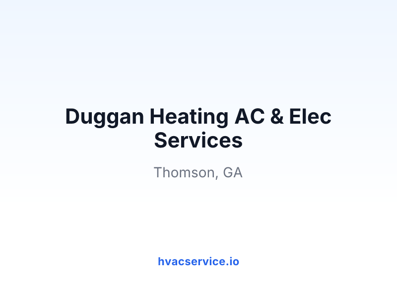 Duggan Heating AC & Elec Services