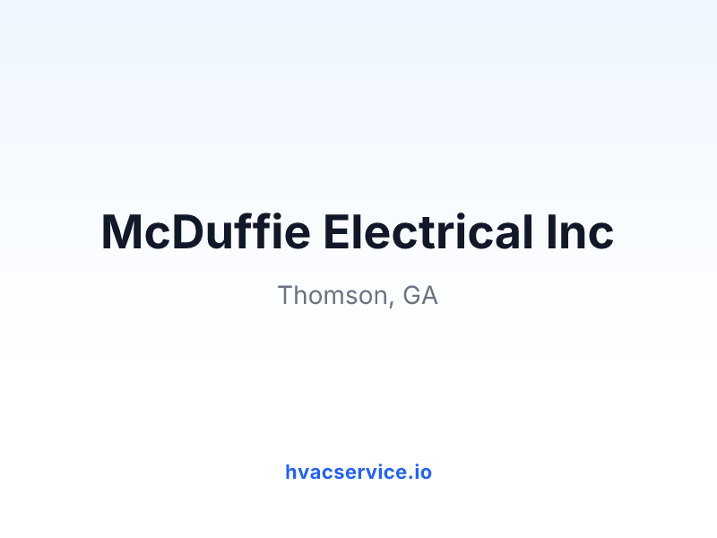 McDuffie Electrical Inc