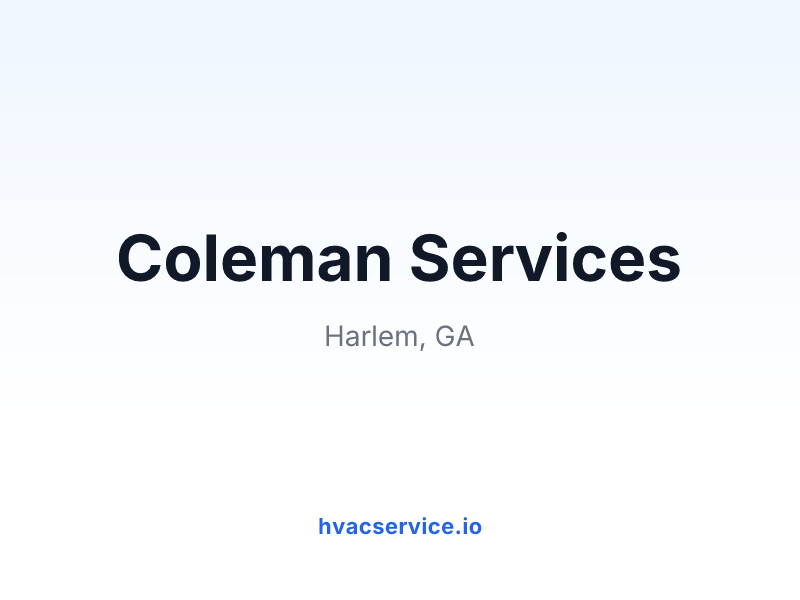 Coleman Services
