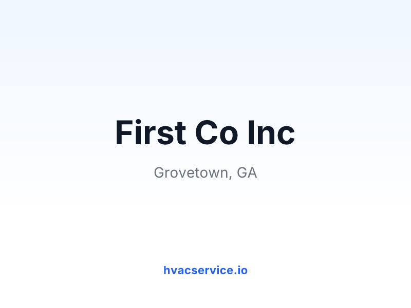 First Co Inc