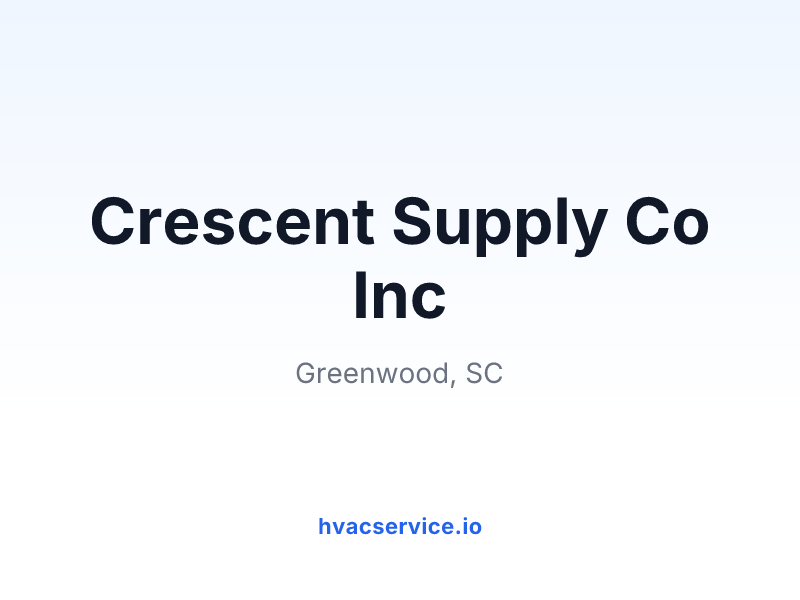 Crescent Supply Co Inc