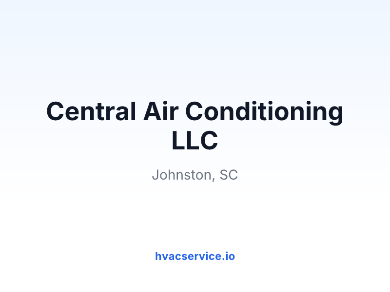 Central Air Conditioning LLC
