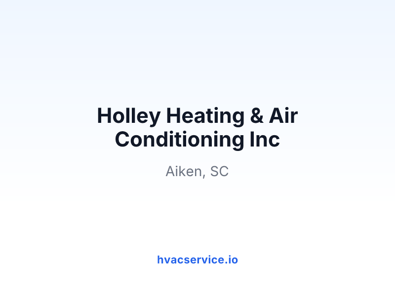 Holley Heating & Air Conditioning Inc
