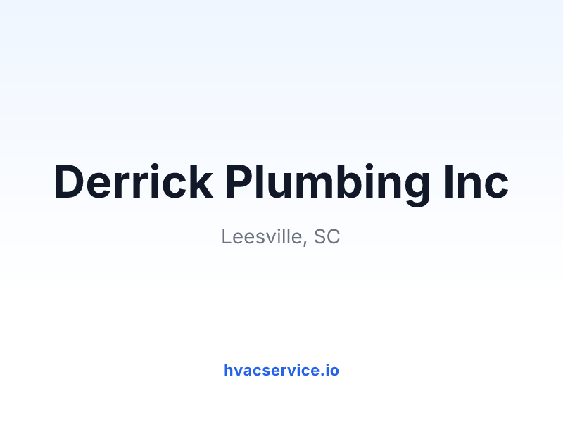 Derrick Plumbing Inc
