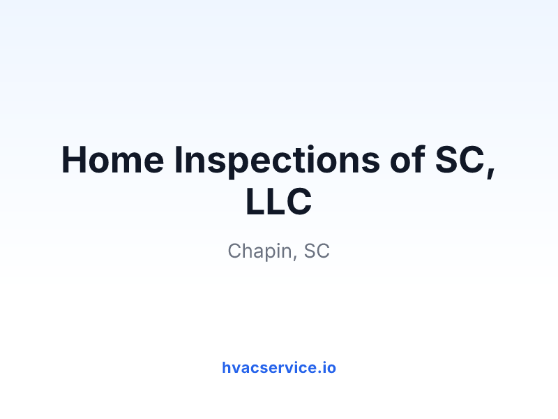 Home Inspections of SC, LLC