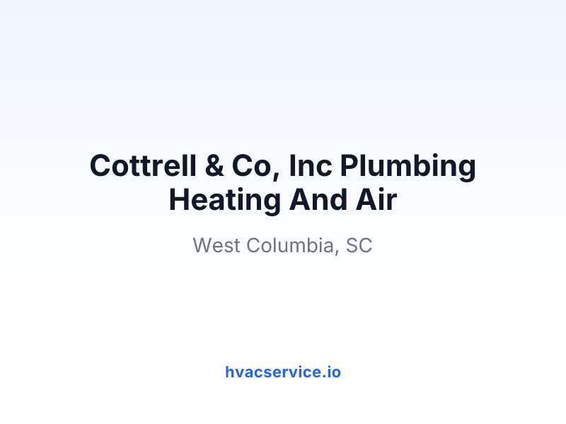 Cottrell & Co., Inc Plumbing Heating And Air