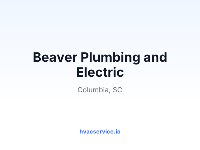 Beaver Plumbing and Electric