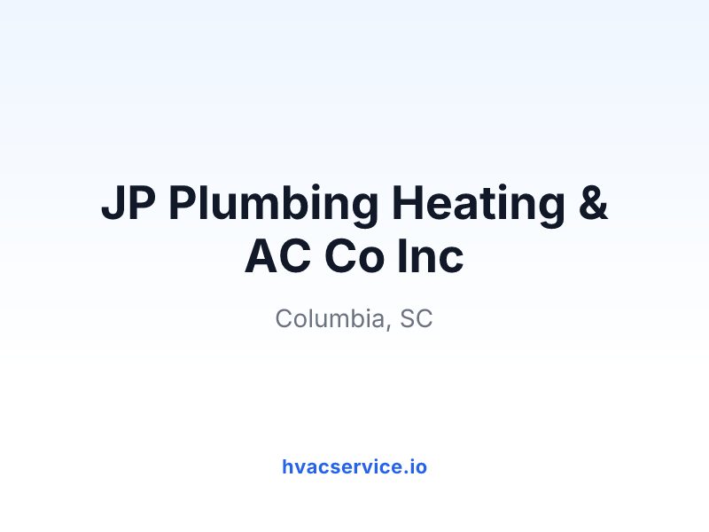 JP Plumbing Heating & AC Co Inc