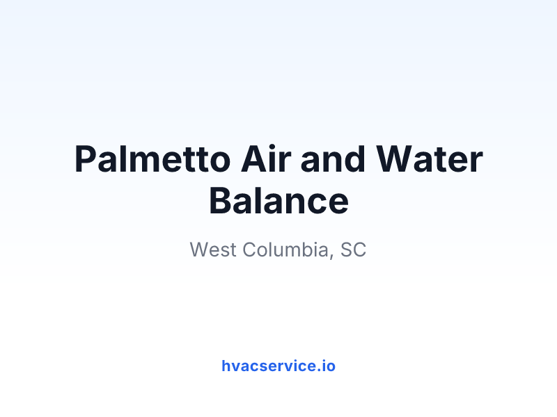 Palmetto Air and Water Balance