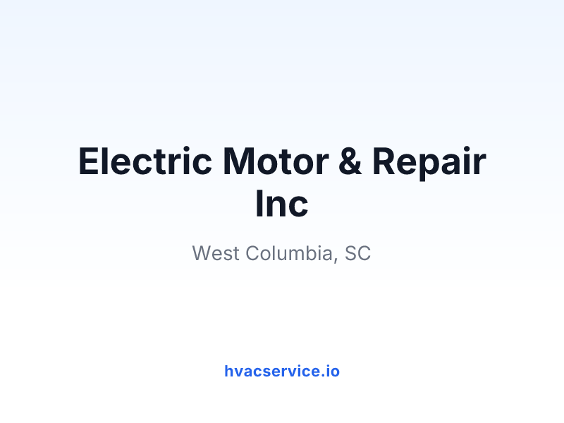Electric Motor & Repair Inc