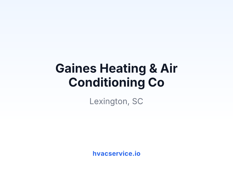 Gaines Heating & Air Conditioning Co