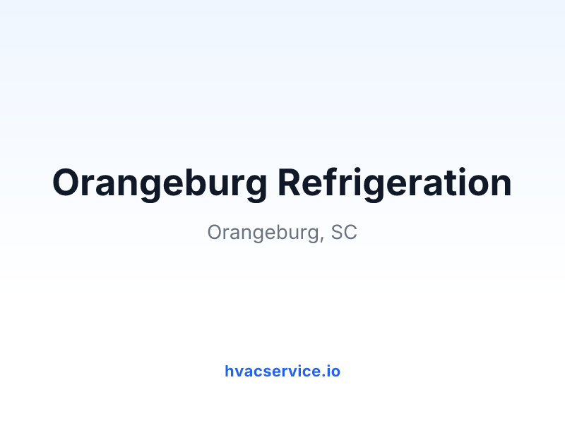 Orangeburg Refrigeration