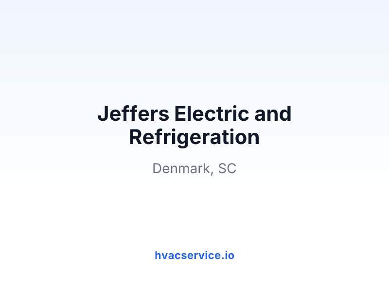 Jeffers Electric and Refrigeration