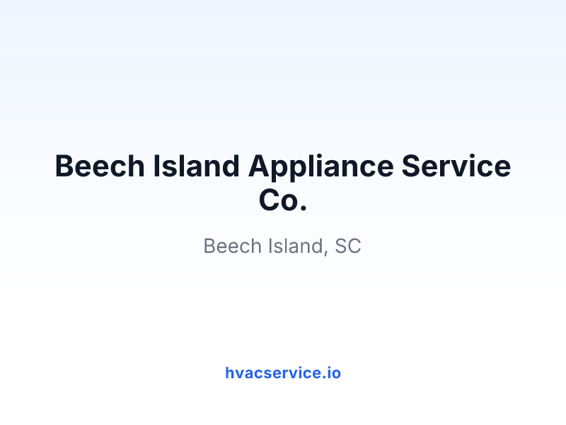 Beech Island Appliance Service Co.
