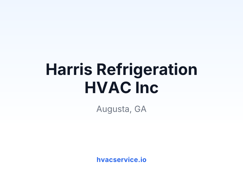 Harris Refrigeration HVAC Inc