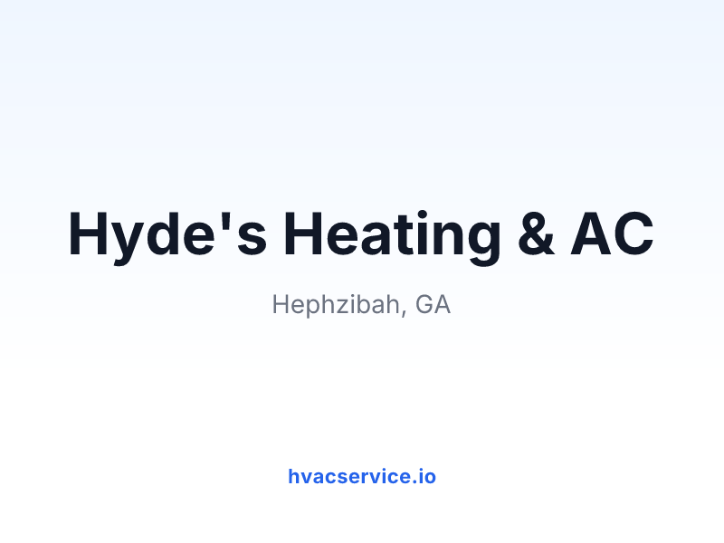 Hyde's Heating & AC