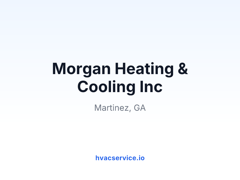Morgan Heating & Cooling Inc