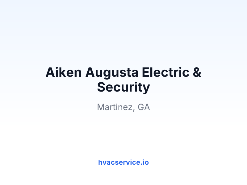 Aiken Augusta Electric & Security