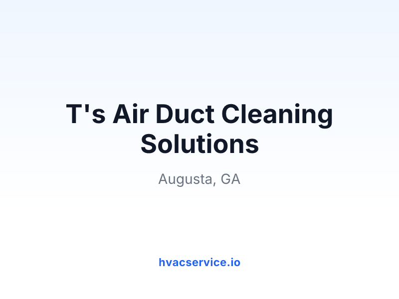 T's Air Duct Cleaning Solutions