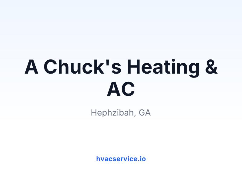 A Chuck's Heating & AC