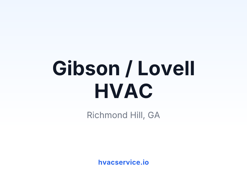Gibson / Lovell HVAC
