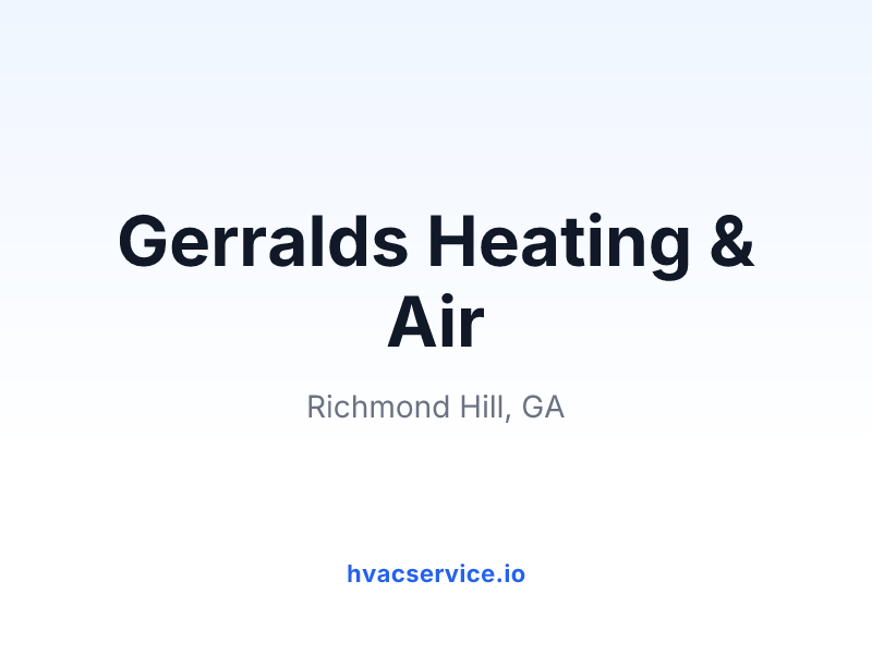 Gerralds Heating & Air