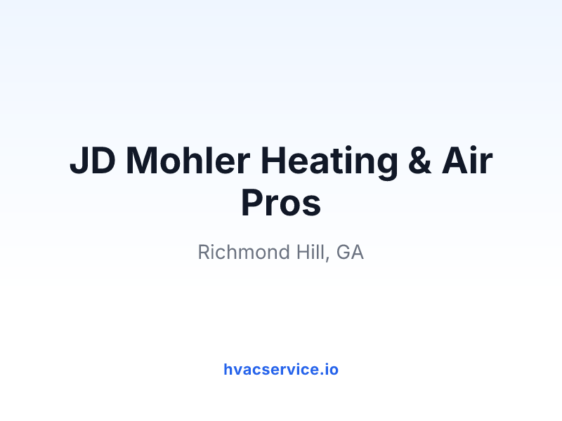 JD Mohler Heating & Air Pros