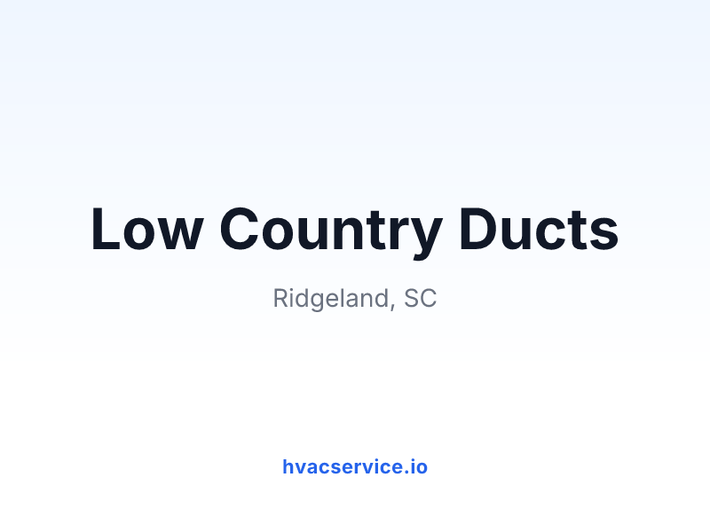 Low Country Ducts
