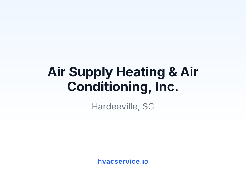 Air Supply Heating & Air Conditioning, Inc.