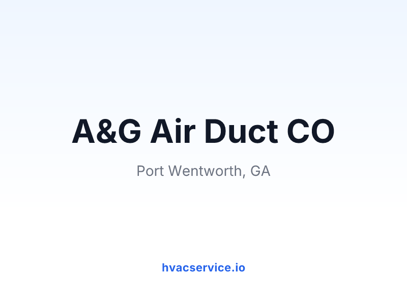 A&G Air Duct CO
