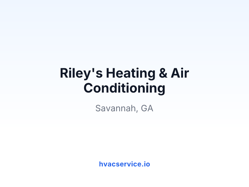 Riley's Heating & Air Conditioning