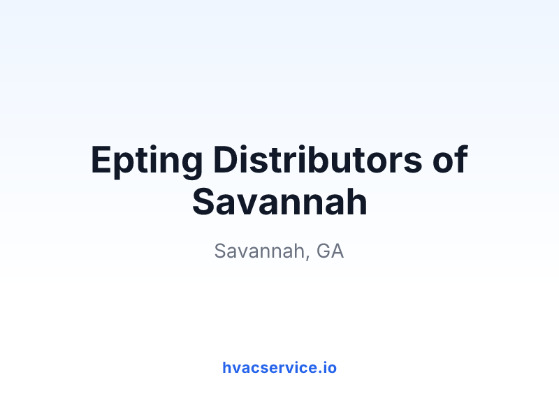 Epting Distributors of Savannah