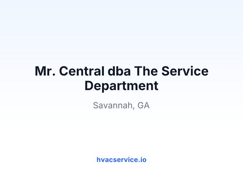 Mr. Central dba The Service Department