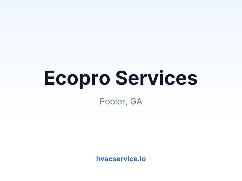 Ecopro Services