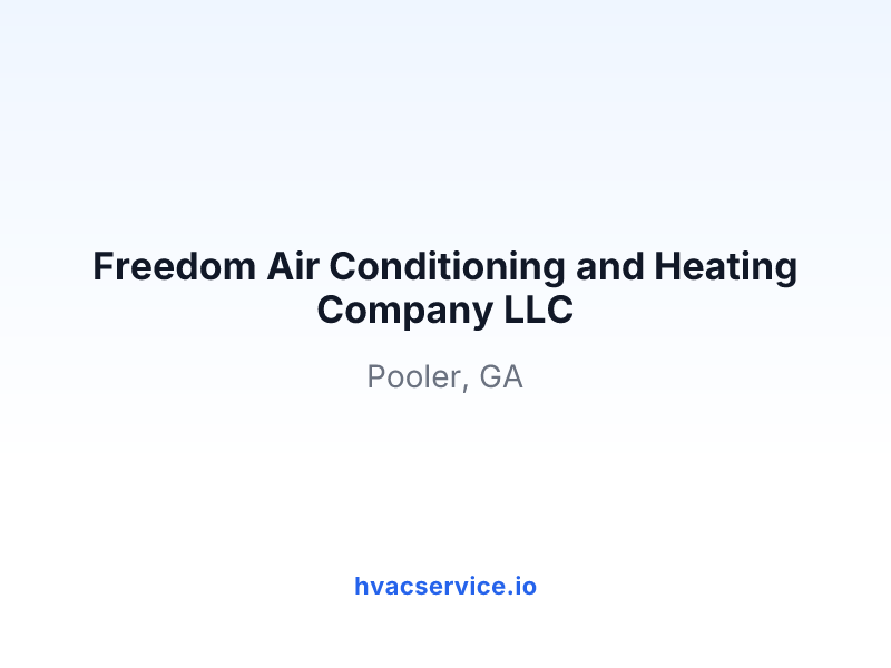 Freedom Air Conditioning and Heating Company LLC
