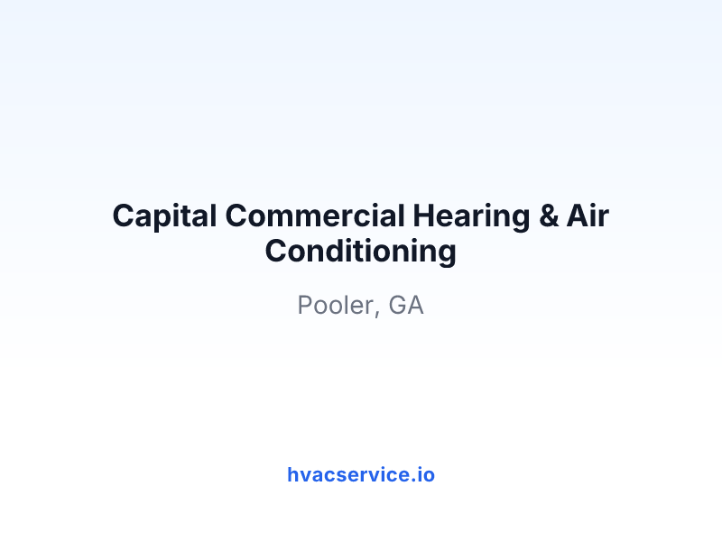 Capital Commercial Hearing & Air Conditioning
