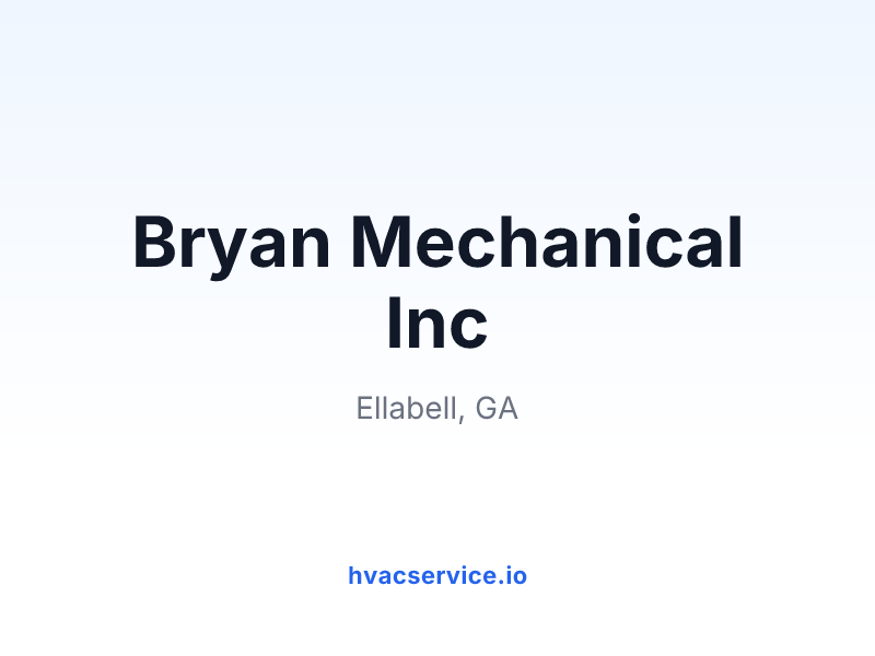 Bryan Mechanical Inc