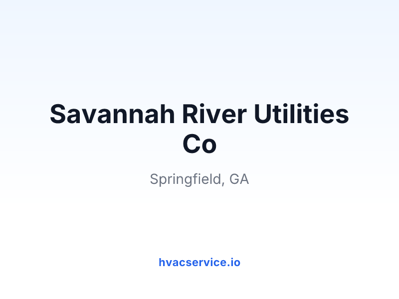 Savannah River Utilities Co