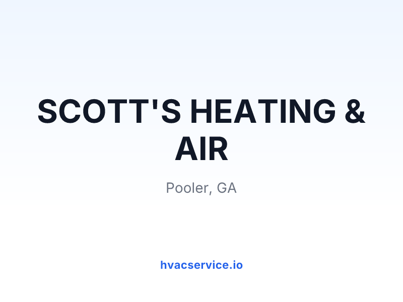 SCOTT'S HEATING & AIR