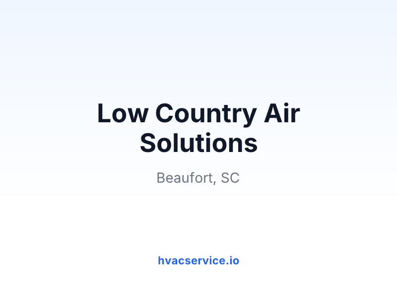 Low Country Air Solutions