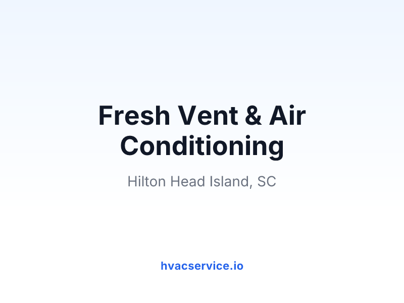 Fresh Vent & Air Conditioning