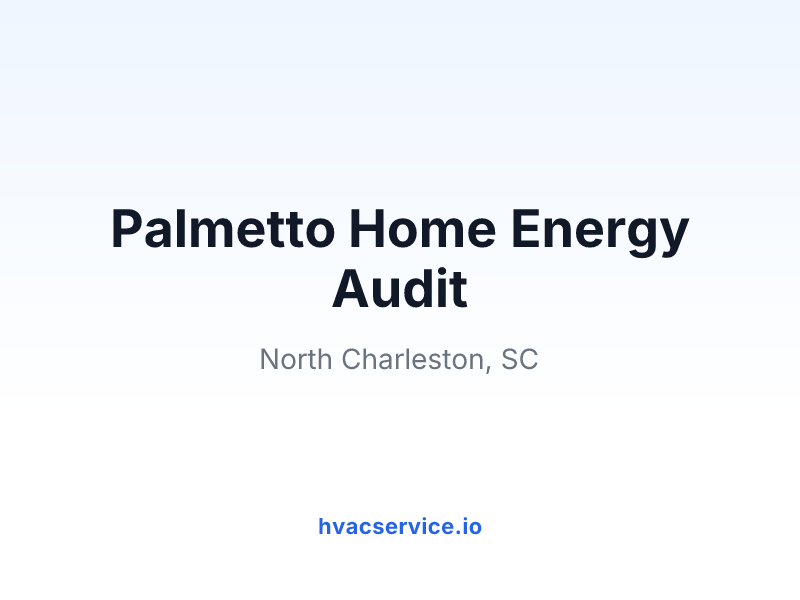 Palmetto Home Energy Audit
